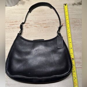 Vintage Leather Coach Shoulder Bag - Small